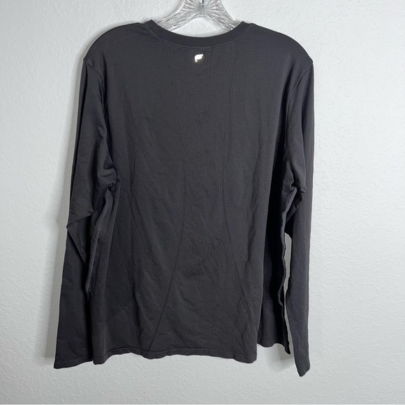 Fabletics Top Women Size 3X Shirt Thumbhole Long Sleeve Gray Athletic B23 - Picture 3 of 8